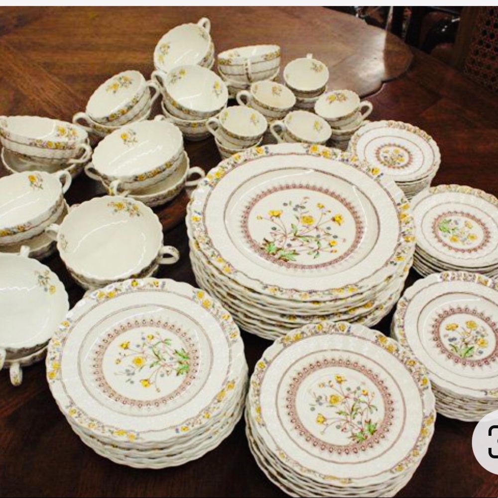 Dairy rare English Spode ware china Buttercup